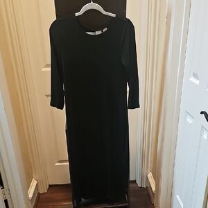 Chico's Classic Black Midi Dress